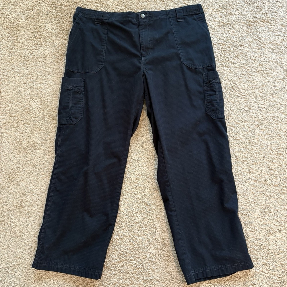 Carhartt Men's 2XL‎ Ripstop Cargo Pant Black Drawstring Scrubs C54108
